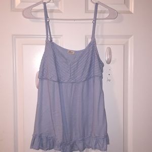 Hollister blue tank top